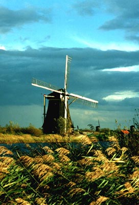 Windmill at Kinderdijk.